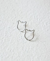 studio CLIP | 猫シルエットピアス(ピアス（両耳用）)