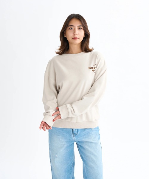 ROXY（ロキシー）の「JIVY PULL OVER /ロキシーロゴワンポイントドロップショルダープルオーバースウェットトレーナー（スウェット・レディース・ナチュラル/ブラウン/ブラック・SMALL/MEDIUM/LARGE）」の18枚目の写真