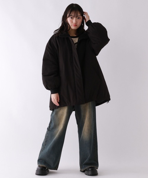 repipi armario（レピピ アルマリオ）の「モンスターナカワタコート（ダウンジャケット/コート・キッズ・アイボリー/ブラック/サックスブルー・SMALL/MEDIUM/LARGE）」の12枚目の写真