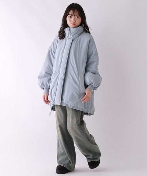 repipi armario（レピピ アルマリオ）の「モンスターナカワタコート（ダウンジャケット/コート・キッズ・アイボリー/ブラック/サックスブルー・SMALL/MEDIUM/LARGE）」の15枚目の写真