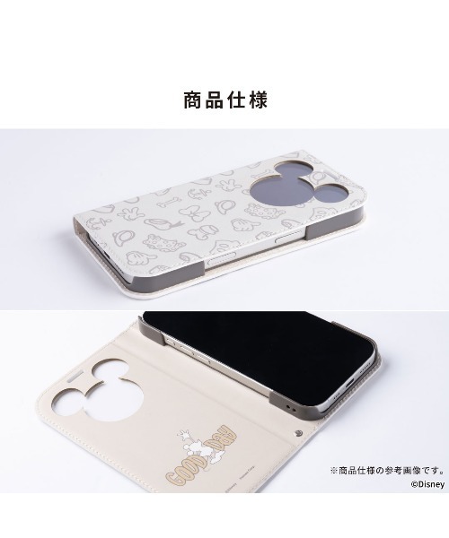 iPhone 17 専用 ディズニーキャラクター CERTA フリップ 窓付き