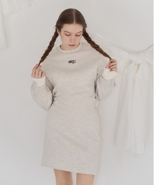 mieya mieya(ミーヤミーヤ)の「【mieya mieya】"my" frill sweat OP /マイフリルスウェットワンピース"(ワンピース・レディース・ホワイト/ブラック・SMALL/MEDIUM)」の13枚目の写真