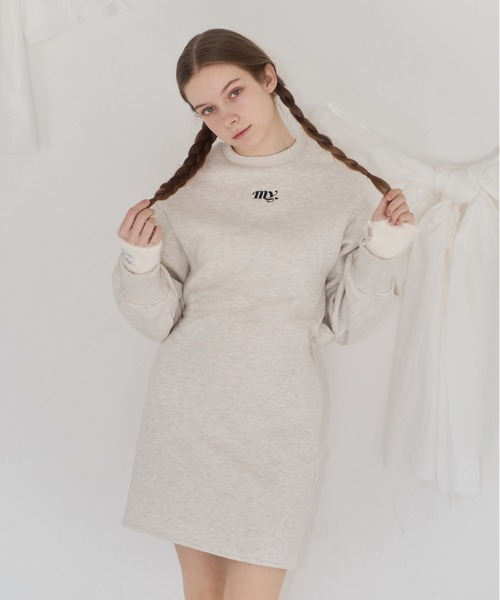 mieya mieya(ミーヤミーヤ)の「【mieya mieya】"my" frill sweat OP /マイフリルスウェットワンピース"(ワンピース・レディース・ホワイト/ブラック・SMALL/MEDIUM)」の14枚目の写真