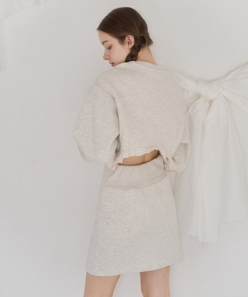 mieya mieya(ミーヤミーヤ)の「【mieya mieya】"my" frill sweat OP /マイフリルスウェットワンピース"(ワンピース・レディース・ホワイト/ブラック・SMALL/MEDIUM)」の18枚目の写真