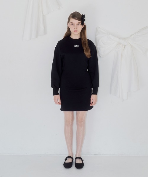 mieya mieya(ミーヤミーヤ)の「【mieya mieya】"my" frill sweat OP /マイフリルスウェットワンピース"(ワンピース・レディース・ホワイト/ブラック・SMALL/MEDIUM)」の19枚目の写真