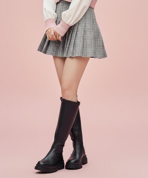 cs T&P(シーエスティーアンドピー)の「トラックソールロングブーツ(ブーツ・レディース・ブラック・LL/L/M/S)」の3枚目の写真