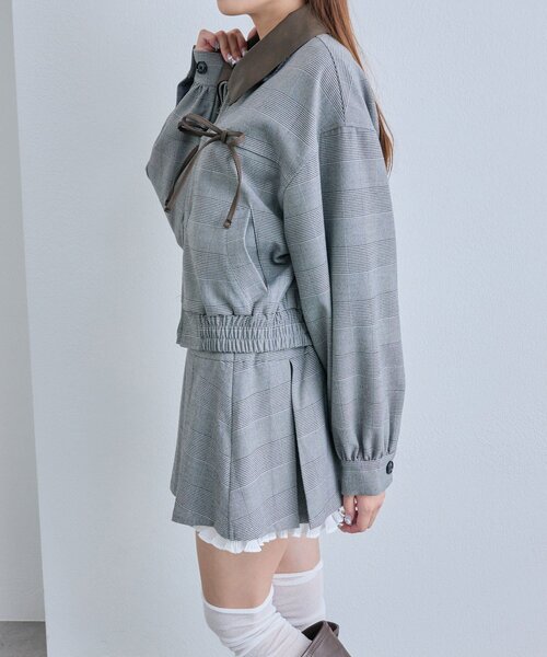 セール】配色衿ブルゾン（ブルゾン）｜OLIVE des OLIVE（オリーブデ