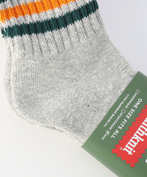 FREAK'S STORE（フリークスストア）の「ｽﾗﾌﾞMIX 配色ﾗｲﾝｸｳｫｰﾀｰ(25.0-27.0cm対応)（ソックス/靴下・メンズ・その他9・ONE SIZE）」の2枚目の写真