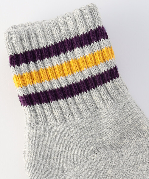 FREAK'S STORE（フリークスストア）の「ｽﾗﾌﾞMIX 配色ﾗｲﾝｸｳｫｰﾀｰ(25.0-27.0cm対応)（ソックス/靴下・メンズ・その他9・ONE SIZE）」の3枚目の写真