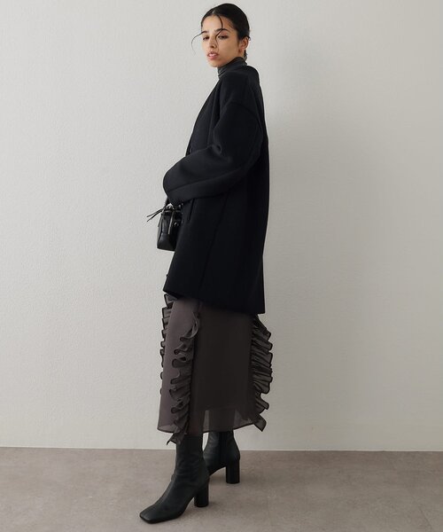 ダブルビーバーミドルコート（ノーカラーコート）｜Whim Gazette