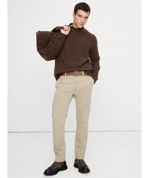 Banana Republic（バナナリパブリック）の「ストレート ブラッシュド イタリアン チノパンツ（チノパンツ・メンズ・ベージュ/ブラック/グリーン・31W 30L/33W 30L/34W 30L/28W 30L/29W 30L/30W 30L/32W 30L）」の4枚目の写真