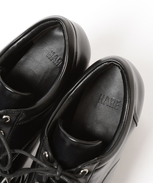 HARE（ハレ）の「レースアップチャンキーシューズ(HARE)（ローファー・レディース・レッド/ブラック・LARGE/MEDIUM）」の7枚目の写真