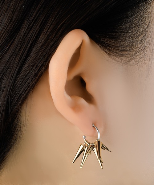 e.m.(イーエム)の「ゴールドスタッズピアス(S)/NEWCOLLECTION/レディース/メンズ(ピアス(片耳用)・レディース・ゴールド・FREE)」の6枚目の写真
