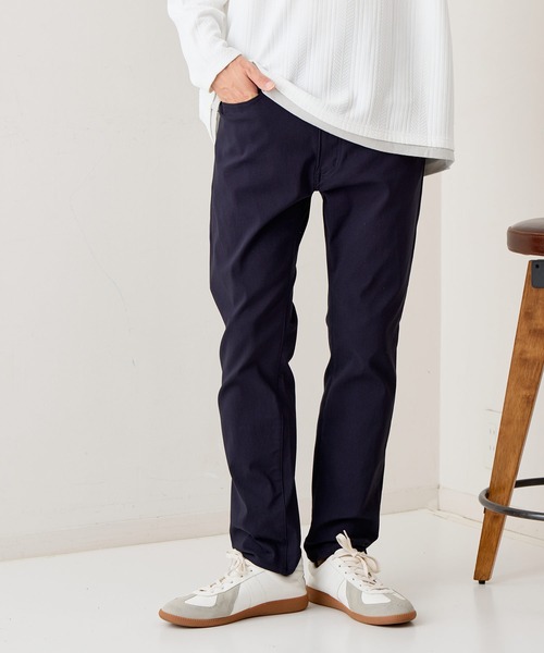 Blue Standard (ブルースタンダード)の「【BLUE STANDARD/ブルースタンダード】快適!スーパーストレッチ起毛パンツ レギュラーストレート 暖パン イージーケア 前開き ウエストゴム UVカット(その他パンツ・メンズ・ネイビー/チャコールグレー/ブラック・MEDIUM/LARGE/X-LARGE)」の1枚目の写真
