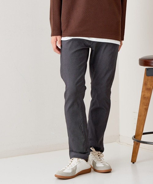 Blue Standard (ブルースタンダード)の「【BLUE STANDARD/ブルースタンダード】快適!スーパーストレッチ起毛パンツ レギュラーストレート 暖パン イージーケア 前開き ウエストゴム UVカット(その他パンツ・メンズ・ネイビー/チャコールグレー/ブラック・MEDIUM/LARGE/X-LARGE)」の3枚目の写真