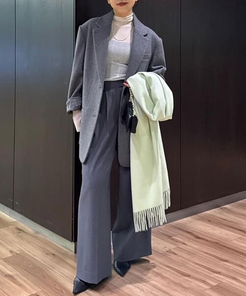 GALLARDAGALANTE（ガリャルダガランテ）の「【CHIHAYAコラボ】シアーリブタートル（ニット/セーター・レディース・ブラック/ホワイト・FREE）」の11枚目の写真