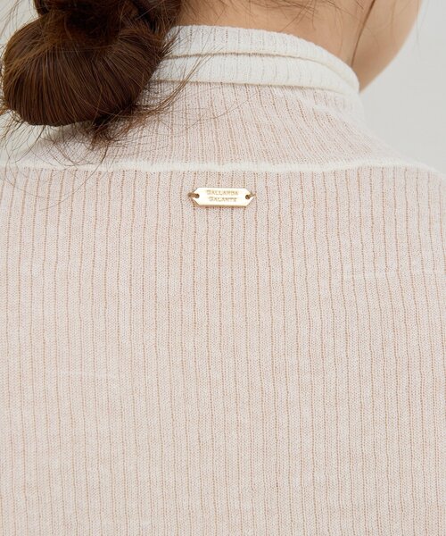 GALLARDAGALANTE（ガリャルダガランテ）の「【CHIHAYAコラボ】シアーリブタートル（ニット/セーター・レディース・ブラック/ホワイト・FREE）」の16枚目の写真