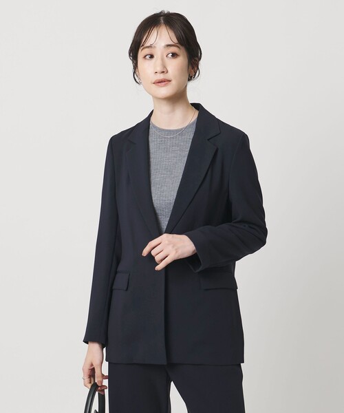 UNITED ARROWS(ユナイテッドアローズ)の「drapy テーラード ジャケット(テーラードジャケット・レディース・ブラック/ネイビー・36/38)」の4枚目の写真