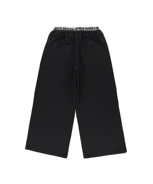 ALEXIA STAM（アリシアスタン）の「Wellness Layered Plaid Sweat Pants /ウェルネス レイヤードパンツ（スウェットパンツ・レディース・ブラック/チャコールグレー・M/S）」の12枚目の写真