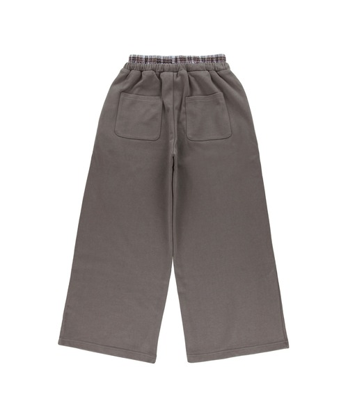 ALEXIA STAM（アリシアスタン）の「Wellness Layered Plaid Sweat Pants /ウェルネス レイヤードパンツ（スウェットパンツ・レディース・ブラック/チャコールグレー・M/S）」の17枚目の写真