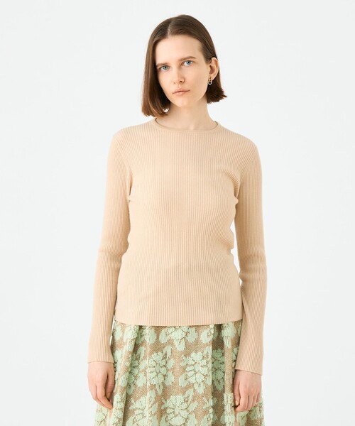 BALLSEY（ボールジィ）の「ストレッチカシミヤ ボールネックプルオーバー（ニット/セーター・レディース・ライトパープル/ベージュ/ブラック・S）」の7枚目の写真