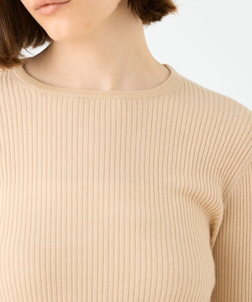 BALLSEY（ボールジィ）の「ストレッチカシミヤ ボールネックプルオーバー（ニット/セーター・レディース・ライトパープル/ベージュ/ブラック・S）」の10枚目の写真