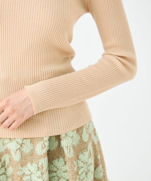 BALLSEY（ボールジィ）の「ストレッチカシミヤ ボールネックプルオーバー（ニット/セーター・レディース・ライトパープル/ベージュ/ブラック・S）」の11枚目の写真