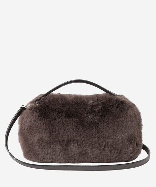 MACKINTOSH LONDON（マッキントッシュ ロンドン）の「【Precious12月号/婦人画報11月号掲載】ファージップショルダー（ショルダーバッグ・レディース・ベージュ/グレー系その他/ベージュ系その他3・FREE）」の2枚目の写真