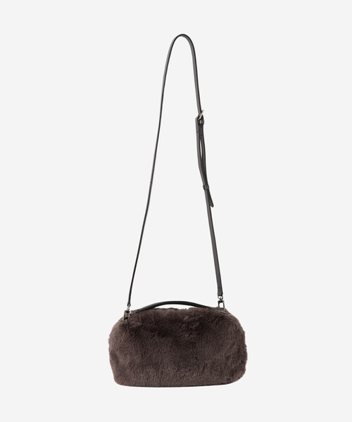 MACKINTOSH LONDON（マッキントッシュ ロンドン）の「【Precious12月号/婦人画報11月号掲載】ファージップショルダー（ショルダーバッグ・レディース・ベージュ/グレー系その他/ベージュ系その他3・FREE）」の4枚目の写真