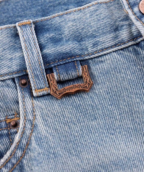 A'GEM/9 × .kom 『SUPPLIER/サプライヤー』Tribal Leather Patch Baggy