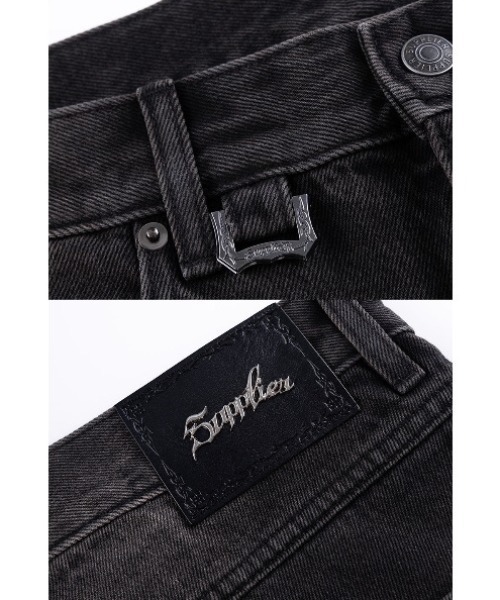 A'GEM/9 × .kom 『SUPPLIER/サプライヤー』Tribal Leather Patch Baggy