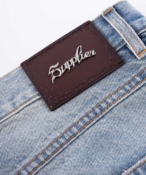 A'GEM/9 × .kom 『SUPPLIER/サプライヤー』Tribal Leather Patch Baggy