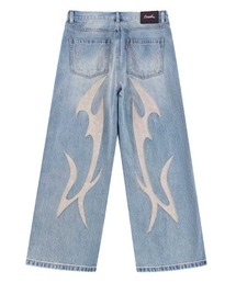A'GEM/9 × .kom 『SUPPLIER/サプライヤー』Tribal Leather Patch Baggy