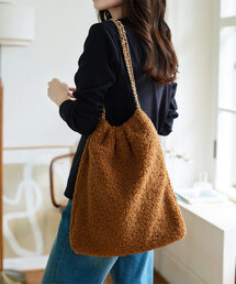 KOBE LETTUCE | ボアチェーンバッグ(ハンドバッグ)