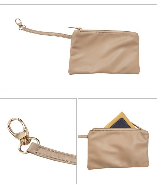 KOBE LETTUCE（コウベレタス）の「ボアチェーンバッグ（ハンドバッグ・レディース・ブラック/キャメル/ベージュ・F）」の9枚目の写真