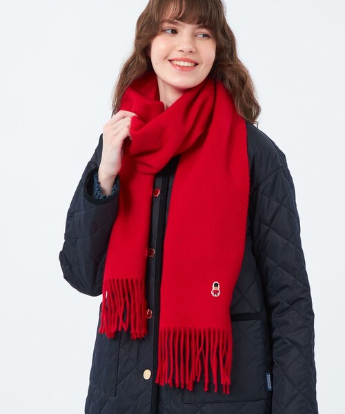 MACKINTOSH PHILOSOPHY(マッキントッシュ フィロソフィー)の「【WEB&一部店舗限定】バッキンガムベア ウールマフラー(マフラー・レディース・グリーン系その他4/レッド系その他2/ピンク系その他3/ダークネイビー/ベージュ・FREE)」の5枚目の写真