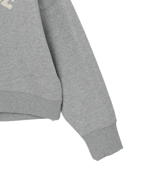 CONVERSE TOKYO（コンバーストウキョウ）の「SAGARA PATCH LOGO SHORT SWEAT（スウェット・レディース・杢グレー/ブラック/ボルドー・FREE）」の6枚目の写真