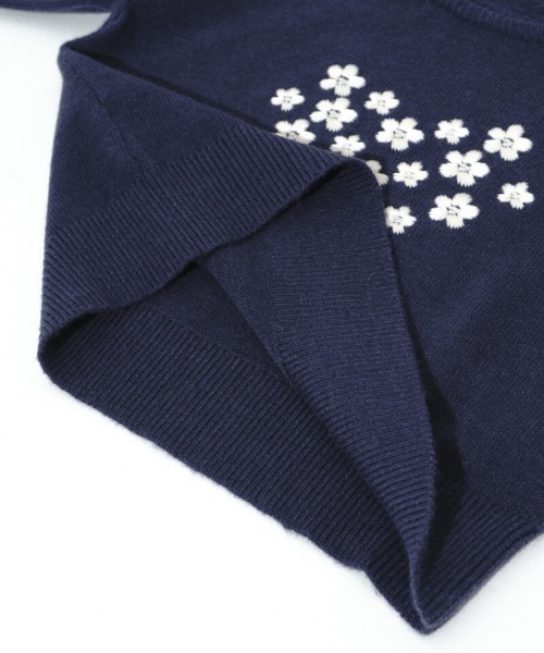 flower（フラワー）の「ハートブーケニット（ニット/セーター・レディース・ネイビー/アイボリー・FREE）」の17枚目の写真