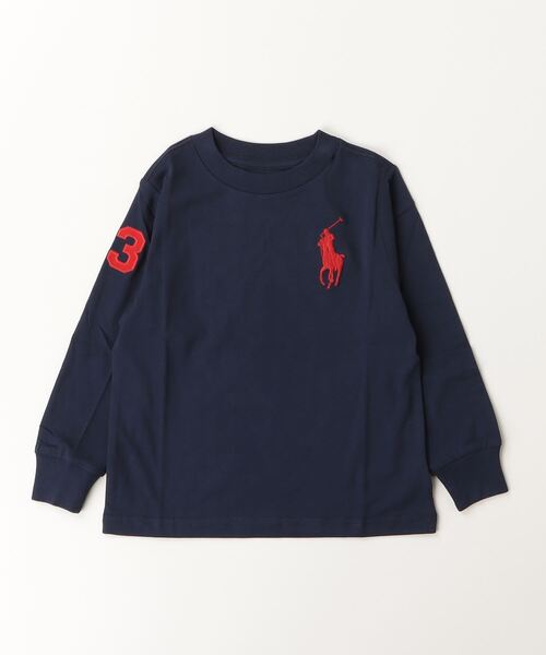 POLO RALPH LAUREN CHILDRENSWEAR(ポロ ラルフ ローレン チルドレンズウェア)の「Big Pony コットン ジャージー Tシャツ(Tシャツ/カットソー・キッズ・ネイビー系1・7/6/4/3)」の2枚目の写真
