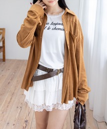 clear | フェイクスエードシャツ(セット可)［大人 カジュアル 着回し力抜群］≪AW新作≫(シャツ/ブラウス)