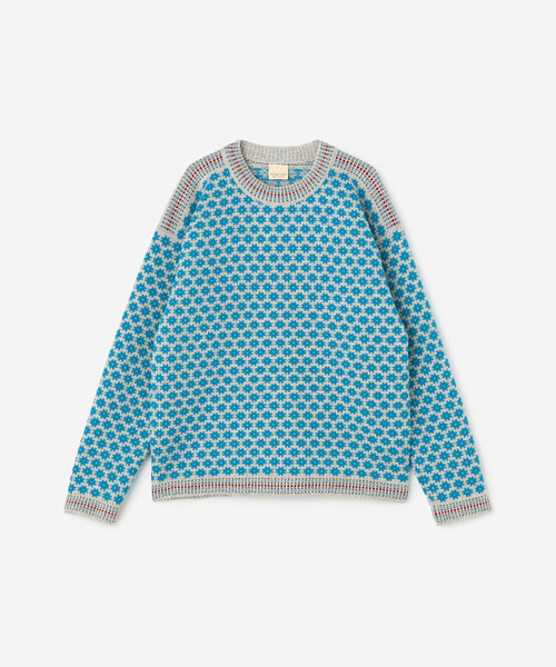 Bshop(ビショップ)の「Longa Liis | ヴィンテージ フォークセーター BLUE MEN(ニット/セーター・メンズ・ブルー系その他・M/L)」の2枚目の写真