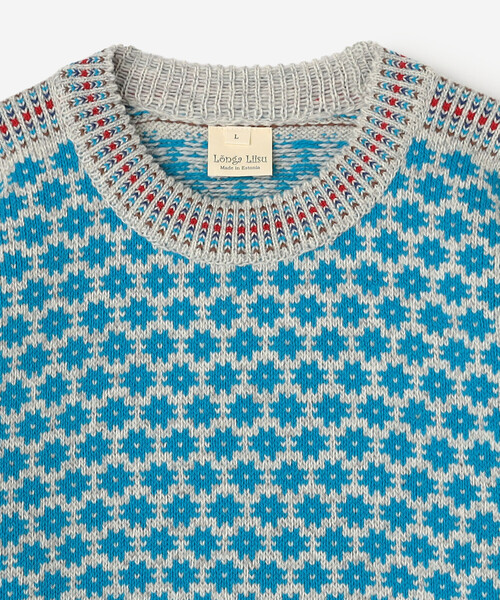 Bshop(ビショップ)の「Longa Liis | ヴィンテージ フォークセーター BLUE MEN(ニット/セーター・メンズ・ブルー系その他・M/L)」の4枚目の写真