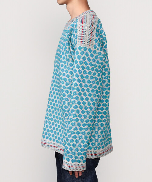 Bshop(ビショップ)の「Longa Liis | ヴィンテージ フォークセーター BLUE MEN(ニット/セーター・メンズ・ブルー系その他・M/L)」の8枚目の写真