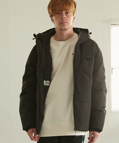 セール】【BOY LONDON】BOY STANDARD HOODED DOWN JACKET BLACK 