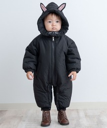 SweetMommy（スウィートマミー）の「ねこさん 中綿シームレス ジャンプスーツ（ロンパース）」