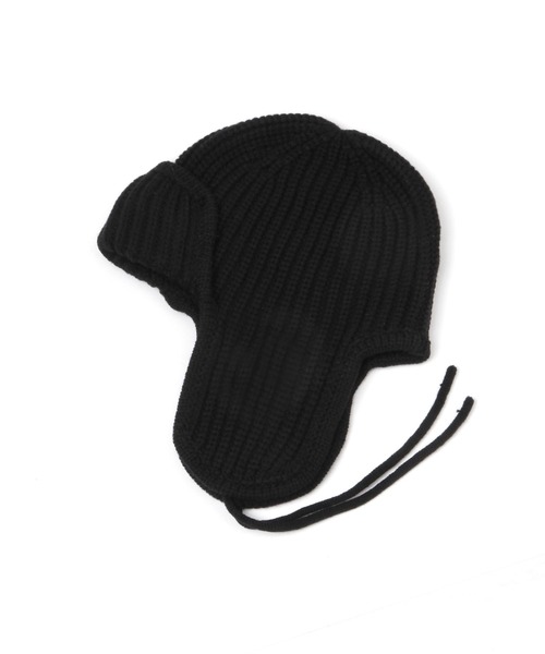 niko and...（ニコアンド）の「ウール混フライトニットワッチ（ニットキャップ/ビーニー・メンズ・ブラック/グレー・FREE）」の8枚目の写真