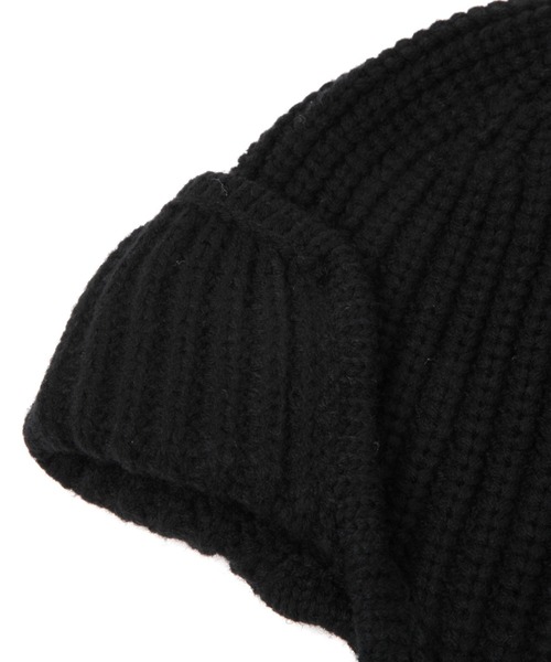niko and...（ニコアンド）の「ウール混フライトニットワッチ（ニットキャップ/ビーニー・メンズ・ブラック/グレー・FREE）」の11枚目の写真