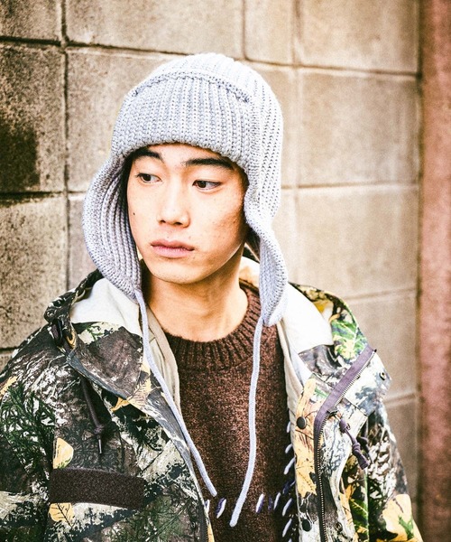 niko and...(ニコアンド)の「ウール混フライトニットワッチ(ニットキャップ/ビーニー・メンズ・ブラック/グレー・FREE)」の22枚目の写真