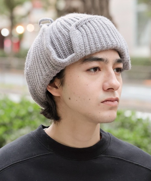 niko and...(ニコアンド)の「ウール混フライトニットワッチ(ニットキャップ/ビーニー・メンズ・ブラック/グレー・FREE)」の18枚目の写真