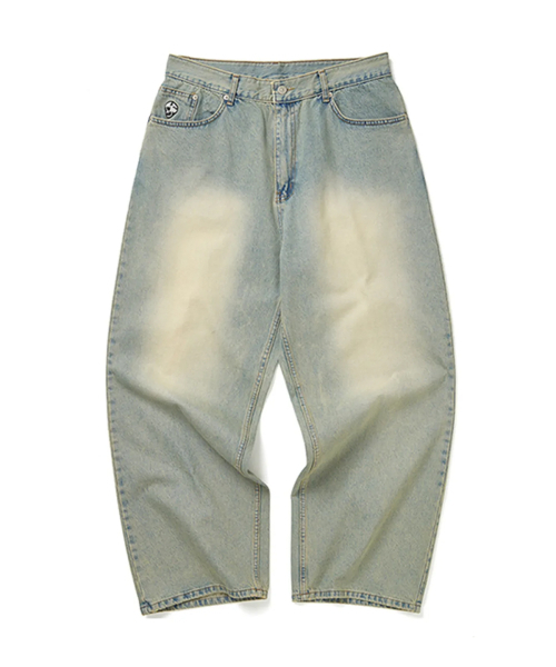 WKNDRS(ウィーキャンドース)の「SKULL WASHED PANTS (S.DENIM)(デニムパンツ・レディース・その他・SMALL/MEDIUM/LARGE/X-LARGE)」の1枚目の写真